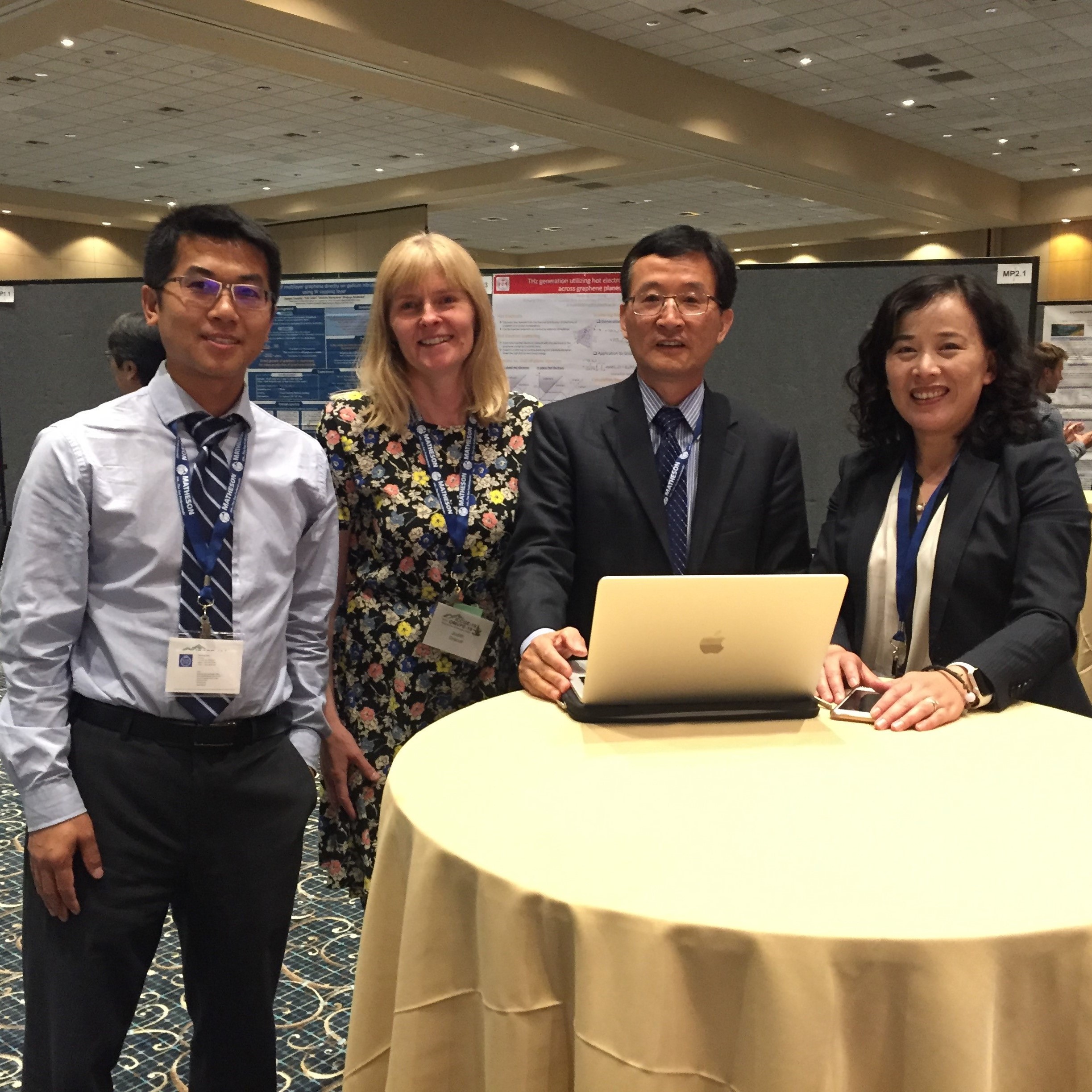 Picture of Judith Driscoll, Haiyan Wang, Quanxi Jia, and Aiping Chen at  ICCGE meeting.